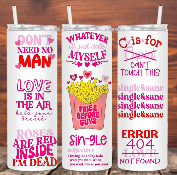 Anti-Valentines Day Tumblers