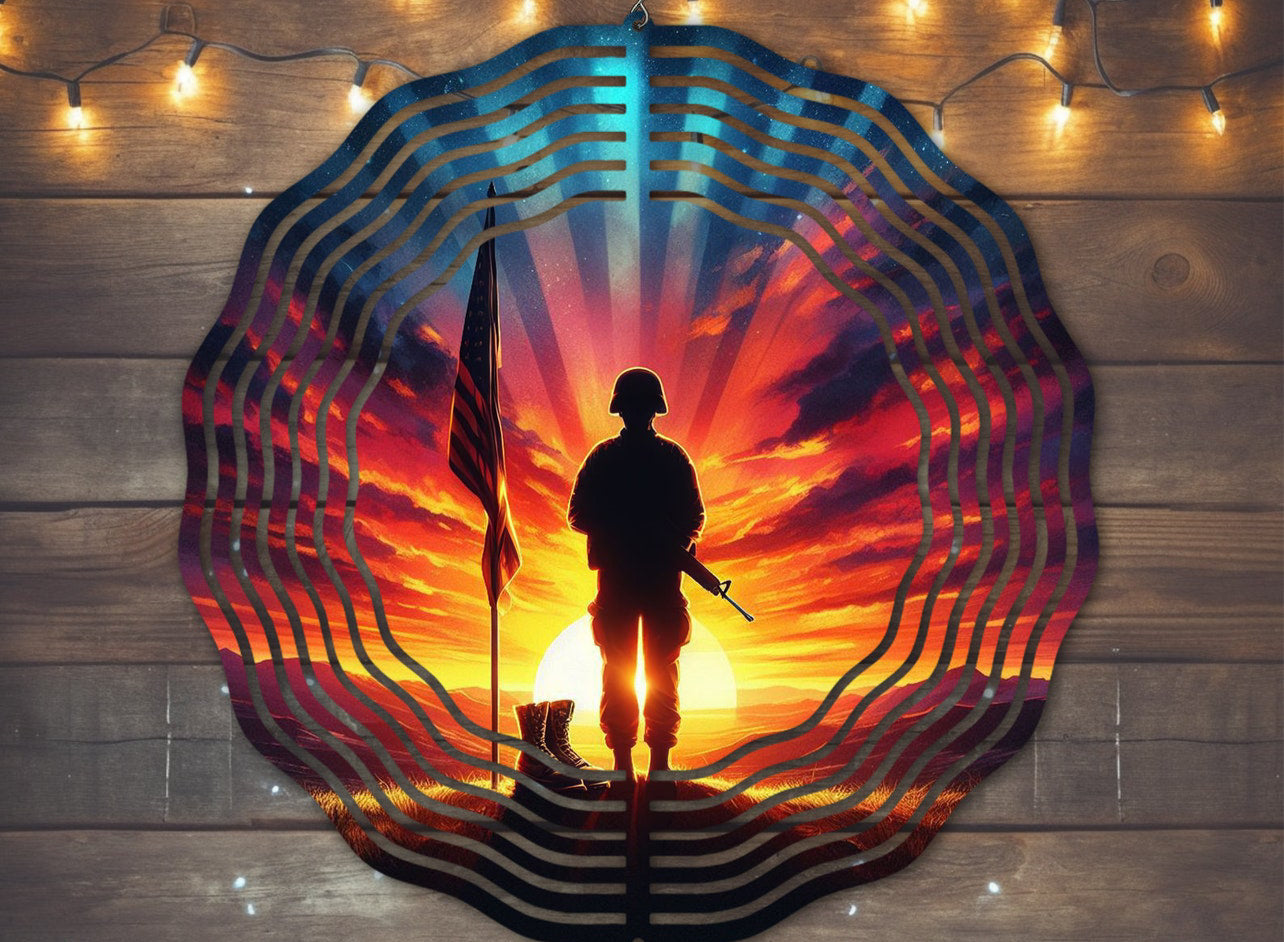 Patriotic Wind Spinners